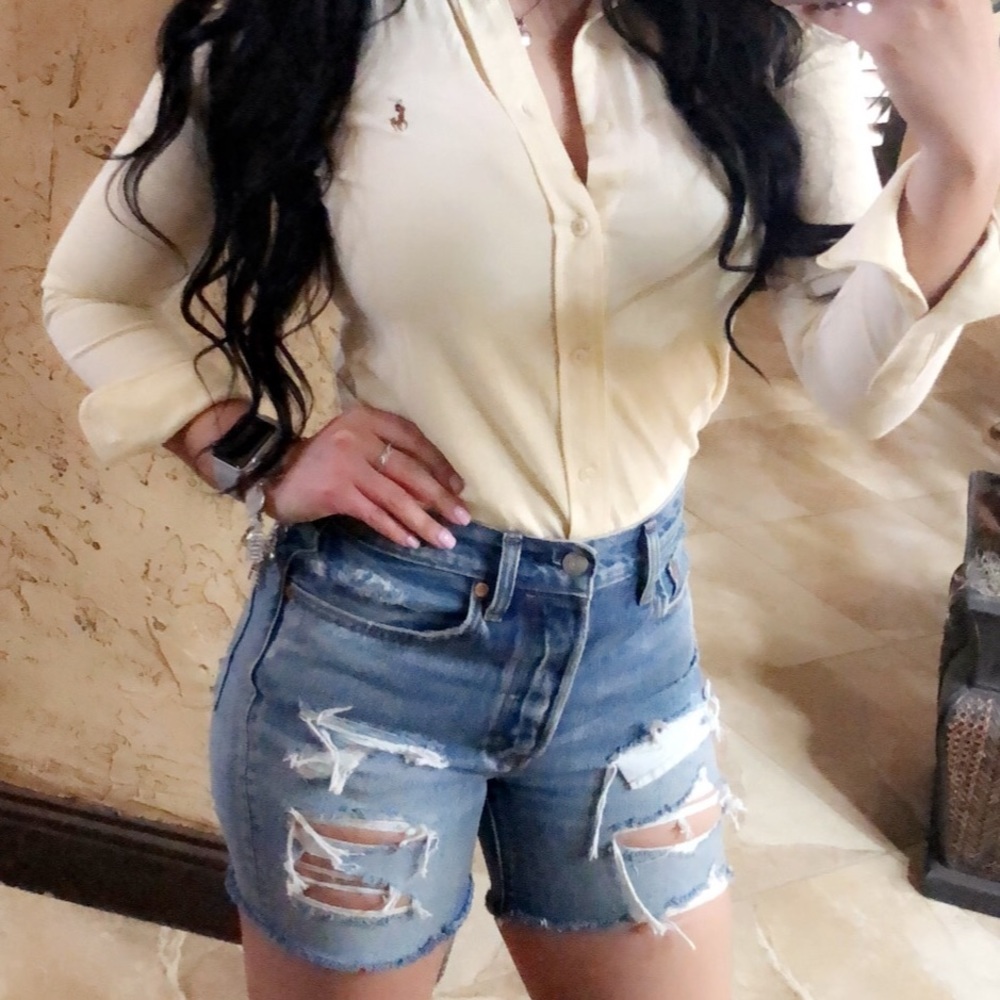 Denim Levi shorts